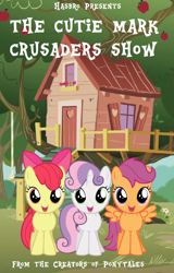 Size: 796x1240 | Tagged: artist needed, safe, edit, apple bloom, scootaloo, sweetie belle, pony, series:pony tales, cutie mark crusaders, show, spinoff