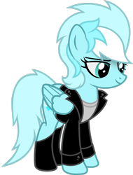 Size: 1280x1688 | Tagged: safe, artist:fletcherthehuntress, derpibooru import, oc, oc:arctic ravish, pegasus, pony, clothes, female, jacket, mare, simple background, solo, transparent background