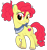 Size: 2800x3000 | Tagged: safe, alternate version, artist:cheezedoodle96, derpibooru import, apple bloom, earth pony, pony, .svg available, alternate hairstyle, female, filly, headcanon, looking at you, neckerchief, older apple bloom, simple background, smiling, solo, svg, teenage apple bloom, teenager, transparent background, unshorn fetlocks, vector