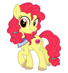 Size: 2800x3000 | Tagged: safe, alternate version, artist:cheezedoodle96, derpibooru import, apple bloom, earth pony, pony, .svg available, alternate hairstyle, female, filly, headcanon, looking at you, neckerchief, older apple bloom, simple background, smiling, solo, svg, teenage apple bloom, teenager, transparent background, unshorn fetlocks, vector