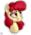 Size: 800x900 | Tagged: safe, artist:hc0, derpibooru import, apple bloom, pony, bust, simple background, solo, transparent background