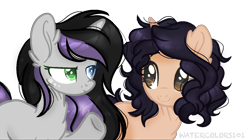 Size: 1436x802 | Tagged: safe, artist:waterz-colrxz, oc, oc only, oc:sapiira, earth pony, pony, unicorn, female, heterochromia, mare, simple background, transparent background