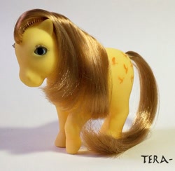 Size: 500x487 | Tagged: safe, butterscotch (g1), g1, irl, melocoton, photo, solo, spain, spanish, toy, variant