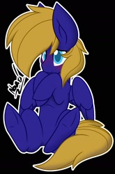 Size: 1402x2123 | Tagged: safe, artist:floof horse, derpibooru import, oc, oc only, oc:cloud quake, pegasus, pony, blushing, simple background, solo