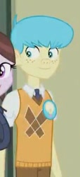 Size: 196x428 | Tagged: safe, screencap, bright idea, equestria girls, friendship games, background human, cropped, offscreen character, smiling