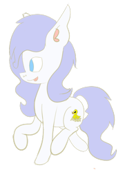 Size: 434x608 | Tagged: safe, artist:adamanimationz, artist:twittershy, oc, oc only, oc:lucky duck, duck, duck pony, pony, duckpone, learning to draw