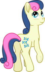 Size: 473x756 | Tagged: safe, artist:malte279, derpibooru import, bon bon, sweetie drops, earth pony, pony, female, free to use, looking back, mare, rear view, simple background, solo, three quarter view, transparent background, vector