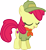 Size: 10641x11576 | Tagged: safe, artist:cyanlightning, apple bloom, earth pony, pony, the mane attraction, .svg available, absurd resolution, adorabloom, bandana, cap, clothes, cute, cutie mark, eyes closed, female, filly, hat, neckerchief, olive green shirt, sassabloom, scout uniform, shirt, simple background, solo, t-shirt, the cmc's cutie marks, transparent background, vector