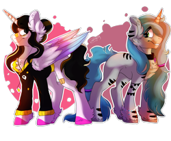 Size: 2000x1650 | Tagged: safe, artist:zaphyray, oc, oc only, alicorn, pony, unicorn, clothes, male, stallion