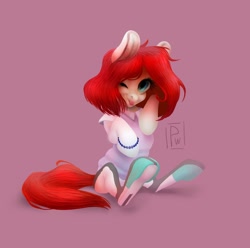 Size: 1024x1014 | Tagged: safe, artist:poisewritik, oc, oc only, pony, redhead, solo