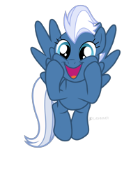 Size: 1536x2048 | Tagged: safe, artist:flashimmer, night glider, pony, base used, cute, glideabetes, happy, simple background, solo, squishy cheeks, transparent background