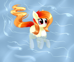 Size: 3000x2520 | Tagged: safe, artist:akarui-orenji, oc, oc only, oc:akarui orenji, earth pony, pony, solo, water