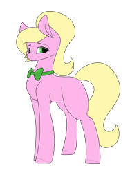 Size: 1500x2000 | Tagged: safe, artist:cyrinthia, oc, oc only, oc:jenna, earth pony, pony, bowtie, female, mare, simple background, solo, transparent background