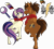 Size: 7338x6672 | Tagged: safe, artist:elusiveconqueror, derpibooru import, oc, oc only, oc:coppercore, oc:lilith (muddyhikoku), pegasus, pony, unicorn, absurd resolution, female, male, mare, oc x oc, shipping, simple background, stallion, straight, transparent background