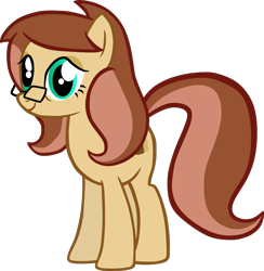 Size: 1920x1971 | Tagged: safe, artist:fillerartist, oc, oc only, oc:missy millstone, pony, glasses, simple background, solo, transparent background, vector