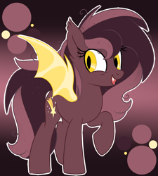 Size: 652x726 | Tagged: safe, artist:missmele-madness, derpibooru import, oc, oc:nova, bat pony, pony, bat pony oc, female, mare, show accurate, solo