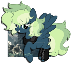 Size: 1024x909 | Tagged: safe, artist:magicdarkart, derpibooru import, oc, oc only, pegasus, pony, female, mare, simple background, solo, transparent background, watermark