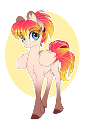 Size: 500x743 | Tagged: safe, artist:peridotkitty, derpibooru import, oc, pegasus, pony, ear fluff, female, looking at you, mare, simple background, smiling, solo, transparent background, unshorn fetlocks, wings