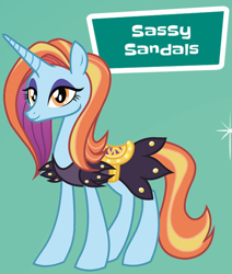 Size: 512x603 | Tagged: safe, derpibooru import, sassy saddles, alternate name, clothes, error, sassy sandals, solo, ultimate guide, you had one job