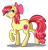 Size: 2000x2100 | Tagged: safe, artist:jack-pie, derpibooru import, apple bloom, earth pony, pony, female, older, older apple bloom, open mouth, raised hoof, simple background, solo, transparent background, underhoof