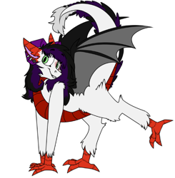 Size: 488x497 | Tagged: safe, artist:dr-idiot, derpibooru import, oc, oc:azure, dracony, hybrid, simple background, solo