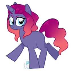 Size: 1438x1444 | Tagged: safe, artist:sugahfox, oc, oc only, pony, unicorn, female, mare, simple background, solo, transparent background, walking