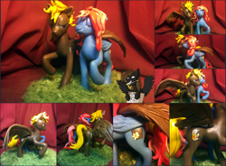 Size: 1024x753 | Tagged: safe, artist:hampony, oc, oc only, pegasus, pony, figure, grass, handmade