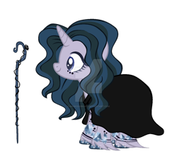 Size: 1024x935 | Tagged: safe, artist:magicdarkart, derpibooru import, oc, pony, unicorn, cloak, clothes, deviantart watermark, female, mare, simple background, solo, transparent background, watermark