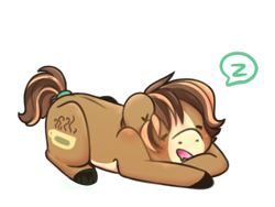 Size: 800x600 | Tagged: safe, artist:cinnamonsparx, oc, oc only, oc:mocha latte, earth pony, pony, prone, simple background, sleeping, solo, transparent background, z