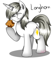 Size: 1150x1250 | Tagged: safe, artist:jack-pie, oc, oc only, eating, food, muffin, simple background, solo, transparent background