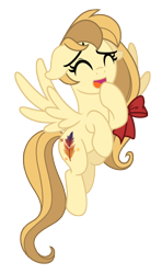 Size: 2885x4870 | Tagged: safe, artist:estories, derpibooru import, oc, oc only, oc:alice goldenfeather, pegasus, pony, eyes closed, female, floppy ears, mare, simple background, solo, transparent background, vector