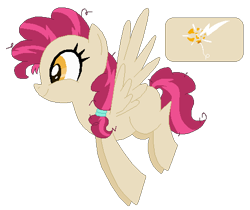 Size: 495x416 | Tagged: safe, artist:zafara1222, derpibooru import, oc, oc:party popper, pegasus, pony, base used, female, magical lesbian spawn, mare, offspring, parent:lightning dust, parent:pinkie pie, parents:pinkiedust, simple background, solo, transparent background