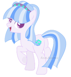 Size: 1024x1106 | Tagged: safe, artist:roserooibos, derpibooru import, oc, oc:spectacle, earth pony, pony, female, magical lesbian spawn, mare, offspring, parent:coloratura, parent:sapphire shores, simple background, solo, transparent background