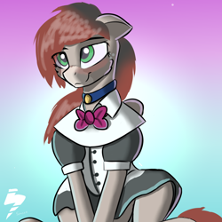 Size: 2000x2000 | Tagged: safe, artist:5oussn, derpibooru import, oc, oc:flappy smile, pegasus, pony, clothes, collar, female, jewelry, necklace, regalia, solo