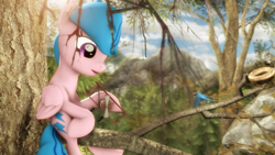 Size: 2560x1440 | Tagged: safe, artist:redaceofspades, firefly, bird, pegasus, pony, 3d, female, mare, solo, source filmmaker, tree