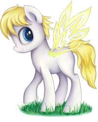 Size: 1052x1311 | Tagged: safe, artist:thebowtieone, oc, oc only, oc:twilight glory, pony, artificial wings, augmented, female, grass, magic, magic wings, mare, simple background, solo, transparent background, wings