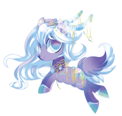 Size: 4144x3963 | Tagged: safe, artist:sorasku, oc, oc only, oc:aurora veil, original species, pond pony, absurd resolution, fawn, female, mare, simple background, solo, transparent background