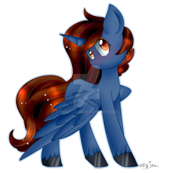 Size: 1024x1024 | Tagged: safe, artist:twily-star, oc, oc only, oc:headlong flight, cute, gift art, rule 63, solo, watermark