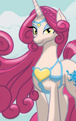 Size: 1200x1920 | Tagged: safe, artist:theroyalprincesses, idw, princess amore, unicorn, female, looking at you, mare, smiling, solo