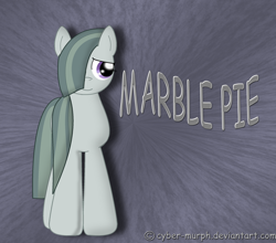 Size: 2928x2576 | Tagged: safe, artist:cyber-murph, marble pie, earth pony, pony, adorable face, cute, female, hair over one eye, marblebetes, mare, shy, signature, solo, standing, text