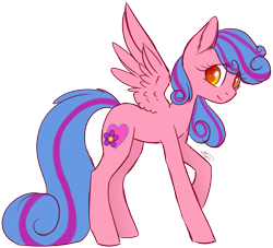 Size: 1091x990 | Tagged: safe, artist:doekitty, oc, oc only, oc:springwater blossom, pegasus, pony, simple background, solo, transparent background