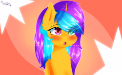 Size: 2600x1600 | Tagged: safe, artist:shan3ng, derpibooru import, oc, alicorn, pony, bust, female, heterochromia, mare, portrait, solo