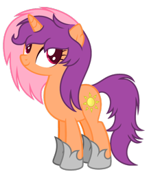 Size: 1024x1180 | Tagged: safe, artist:bloodlover2222, derpibooru import, oc, oc:sunshine blaze, unicorn, female, mare, simple background, solo, transparent background