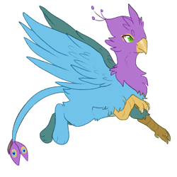 Size: 700x700 | Tagged: safe, artist:six-bane, derpibooru import, oc, oc only, oc:gyro feather, oc:gyro tech, griffon, griffonized, simple background, solo, species swap, transparent background