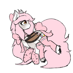 Size: 1000x1000 | Tagged: safe, artist:pastel-pony-princess, derpibooru import, oc, oc only, oc:niymph moonshine, bat pony, pony, bow, clothes, cute, female, mare, nudity, simple background, socks, transparent background