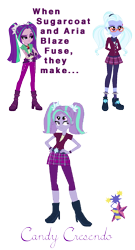 Size: 778x1440 | Tagged: safe, artist:animeponynintendo, aria blaze, sugarcoat, equestria girls, fusion, multiple eyes