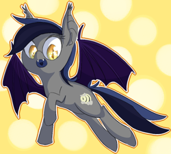 Size: 846x761 | Tagged: safe, artist:tilling-tan, oc, oc only, oc:echo, bat pony, pony, solo