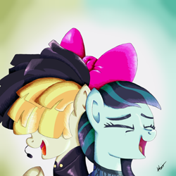 Size: 2000x2000 | Tagged: safe, artist:fedairkid, derpibooru import, coloratura, songbird serenade, pony, my little pony: the movie, female, mare, pop star pony, rara, singing