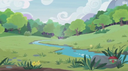 Size: 914x512 | Tagged: safe, derpibooru import, screencap, fluttershy leans in, no pony, scenery