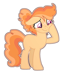 Size: 1198x1368 | Tagged: safe, artist:spectrumnightyt, derpibooru import, oc, oc:fruit sugar, earth pony, pony, female, mare, simple background, solo, transparent background